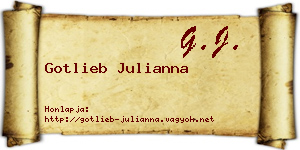 Gotlieb Julianna névjegykártya